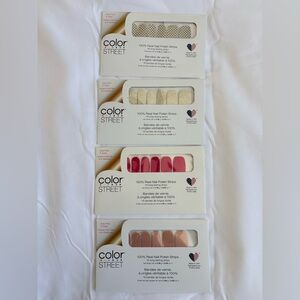 4 packs - Color Street Nail Polish Strips